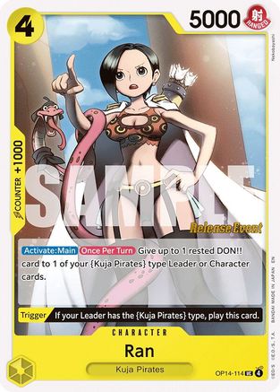 Ran (OP14-114) - The Azure Sea's Seven Release Event Cards | Grognard Games