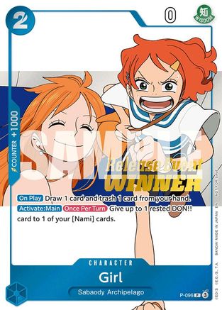Girl (OP14 Release Event Winner) (P-096) - One Piece Promotion Cards Foil | Grognard Games