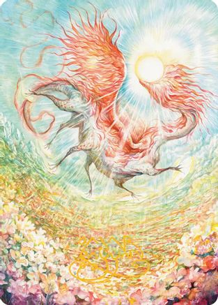 Eirdu, Carrier of Dawn Art Card (Gold-Stamped Signature) (ASECL-030) - Art Series: Lorwyn Eclipsed | Grognard Games