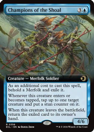 Champions of the Shoal (Extended Art) (ECL-356) - Lorwyn Eclipsed Foil | Grognard Games