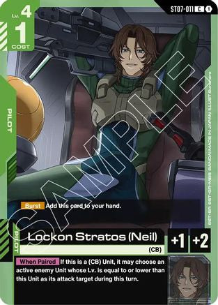 Lockon Stratos (Neil) - Starter Deck 07 Celestial Drive (ST07-011) | Grognard Games
