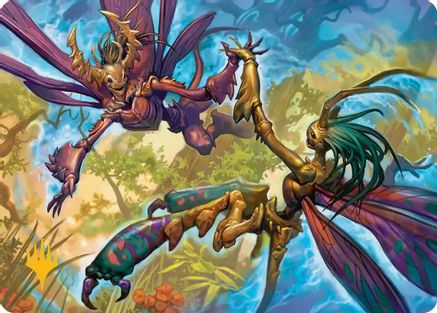 Illusion Spinners Art Card (Gold-Stamped Planeswalker Symbol) (ASECL-008) - Art Series: Lorwyn Eclipsed | Grognard Games
