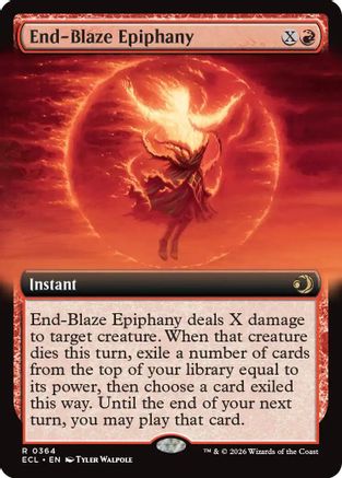End-Blaze Epiphany (Extended Art) (ECL-364) - Lorwyn Eclipsed | Grognard Games