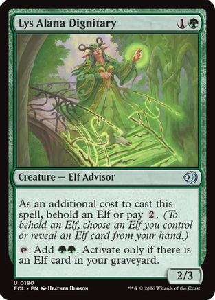 Lys Alana Dignitary (ECL-180) - Lorwyn Eclipsed Foil | Grognard Games