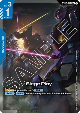 Siege Ploy (C+) - Starter Deck 08 Flash of Radiance (ST02-014) Holofoil | Grognard Games