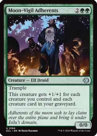 Moon-Vigil Adherents (ECL-184) - Lorwyn Eclipsed Foil | Grognard Games