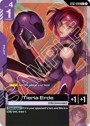 Tieria Erde (C+) - Starter Deck 07 Celestial Drive (ST07-010) Holofoil | Grognard Games