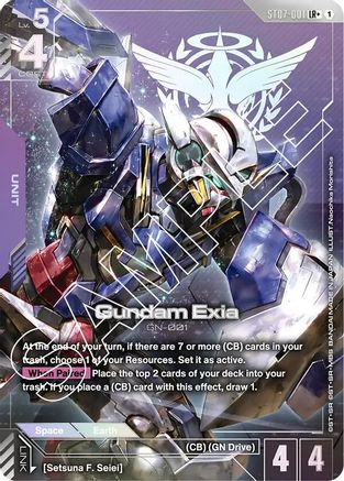 Gundam Exia (ST07-001) (LR+) - Starter Deck 07 Celestial Drive (ST07-001) Holofoil | Grognard Games