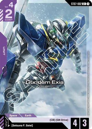 Gundam Exia (ST07-002) (C+) - Starter Deck 07 Celestial Drive (ST07-002) Holofoil | Grognard Games