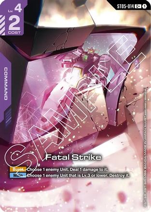 Fatal Strike (C+) - Starter Deck 07 Celestial Drive (ST05-014) Holofoil | Grognard Games