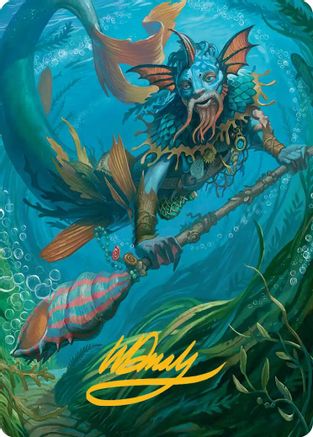 Sygg, Wanderwine Wisdom Art Card (Gold-Stamped Signature) (ASECL-032) - Art Series: Lorwyn Eclipsed | Grognard Games