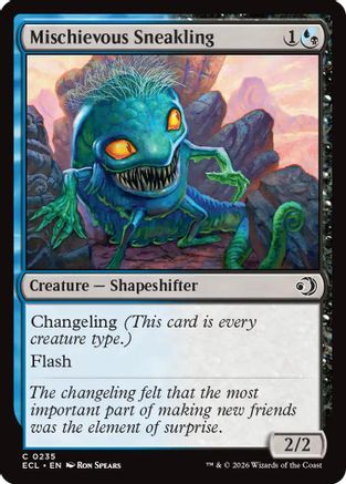 Mischievous Sneakling (ECL-235) - Lorwyn Eclipsed Foil | Grognard Games