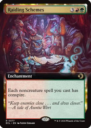 Raiding Schemes (Extended Art) (ECL-377) - Lorwyn Eclipsed Foil | Grognard Games