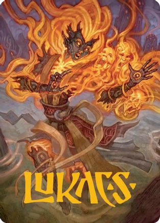 Ashling, Rekindled Art Card (33/54) (Gold-Stamped Signature) (ASECL-033) - Art Series: Lorwyn Eclipsed | Grognard Games