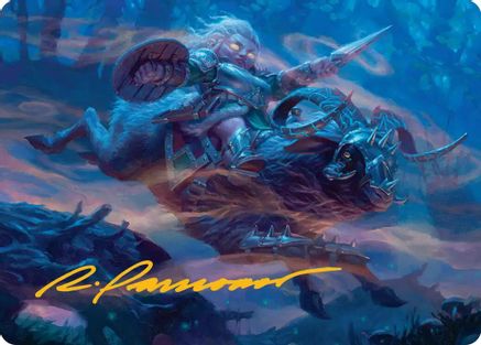 Bristlebane Outrider Art Card (Gold-Stamped Signature) (ASECL-018) - Art Series: Lorwyn Eclipsed | Grognard Games