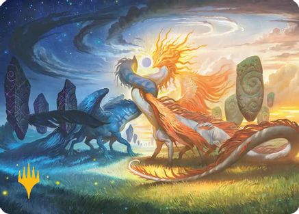 Celestial Reunion Art Card (Gold-Stamped Planeswalker Symbol) (ASECL-019) - Art Series: Lorwyn Eclipsed | Grognard Games