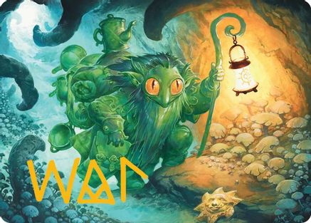 Mutable Explorer Art Card (21/54) (Gold-Stamped Signature) (ASECL-021) - Art Series: Lorwyn Eclipsed | Grognard Games