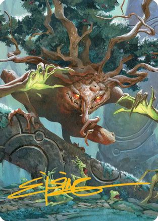 Ferrafor, Young Yew Art Card (Gold-Stamped Signature) (ASECL-047) - Art Series: Lorwyn Eclipsed | Grognard Games