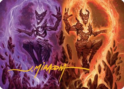 Fire Covenant Art Card (Gold-Stamped Signature) (ASECL-052) - Art Series: Lorwyn Eclipsed | Grognard Games