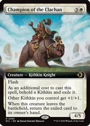 Champion of the Clachan (Extended Art) (ECL-353) - Lorwyn Eclipsed Foil | Grognard Games