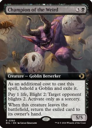 Champion of the Weird (Extended Art) (ECL-360) - Lorwyn Eclipsed Foil | Grognard Games