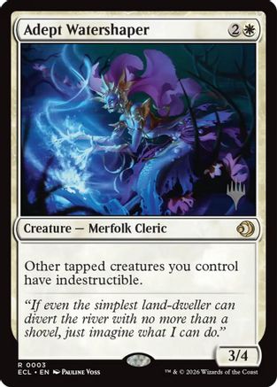 Adept Watershaper (PPECL-003) - Promo Pack: Lorwyn Eclipsed Foil | Grognard Games