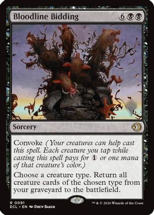 Bloodline Bidding (PPECL-091) - Promo Pack: Lorwyn Eclipsed Foil | Grognard Games