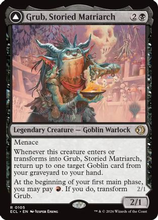Grub, Storied Matriarch (PPECL-105) - Promo Pack: Lorwyn Eclipsed Foil | Grognard Games