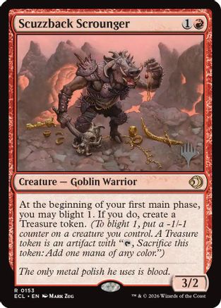 Scuzzback Scrounger (PPECL-153) - Promo Pack: Lorwyn Eclipsed Foil | Grognard Games