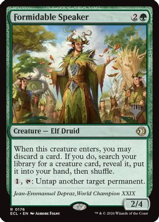 Formidable Speaker (PPECL-176) - Promo Pack: Lorwyn Eclipsed Foil | Grognard Games