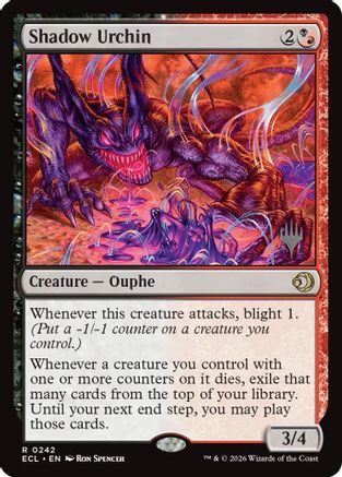 Shadow Urchin (PPECL-242) - Promo Pack: Lorwyn Eclipsed Foil | Grognard Games