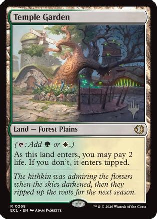 Temple Garden (PPECL-268) - Promo Pack: Lorwyn Eclipsed | Grognard Games