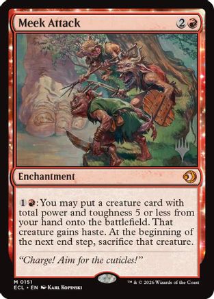 Meek Attack (PPECL-151) - Promo Pack: Lorwyn Eclipsed | Grognard Games