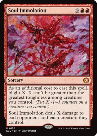 Soul Immolation (PPECL-156) - Promo Pack: Lorwyn Eclipsed Foil | Grognard Games
