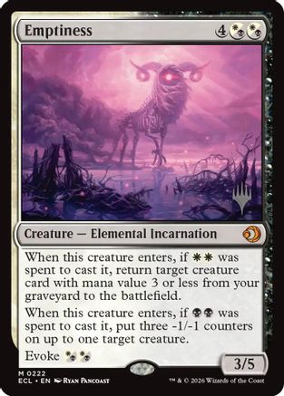 Emptiness (PPECL-222) - Promo Pack: Lorwyn Eclipsed | Grognard Games