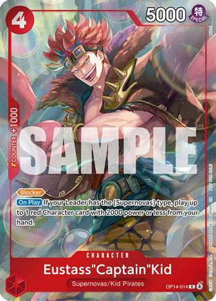 Eustass"Captain"Kid - OP14-014 (Dash Pack) (OP14-014) - The Azure Sea's Seven Foil | Grognard Games