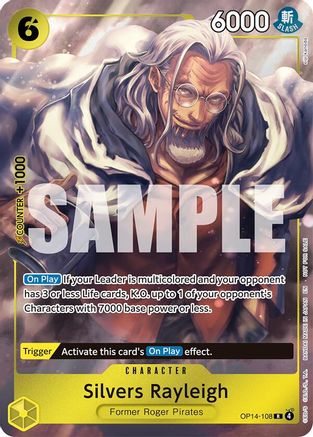 Silvers Rayleigh (Dash Pack) (OP14-108) - The Azure Sea's Seven Foil | Grognard Games