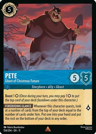 Pete - Ghost of Christmas Future (154/204) - Winterspell Cold Foil | Grognard Games