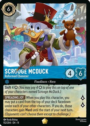 Scrooge McDuck - Reformed Ebenezer (152/204) - Winterspell | Grognard Games