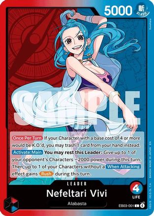 Nefeltari Vivi - 001 (EB03-001) - Extra Booster: One Piece Heroines Edition Foil | Grognard Games