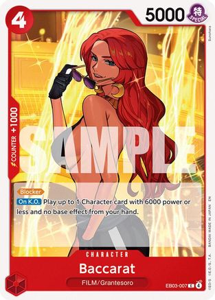 Baccarat (EB03-007) - Extra Booster: One Piece Heroines Edition | Grognard Games