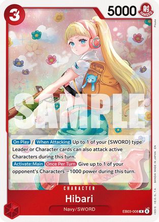 Hibari (EB03-008) - Extra Booster: One Piece Heroines Edition Foil | Grognard Games