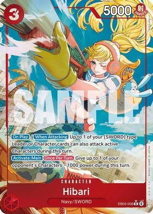 Hibari (Alternate Art) (EB03-008) - Extra Booster: One Piece Heroines Edition Foil | Grognard Games