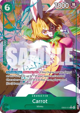 Carrot (Alternate Art) (EB03-013) - Extra Booster: One Piece Heroines Edition Foil | Grognard Games
