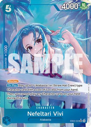 Nefeltari Vivi (024) (Alternate Art) (EB03-024) - Extra Booster: One Piece Heroines Edition Foil | Grognard Games