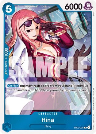Hina (EB03-025) - Extra Booster: One Piece Heroines Edition Foil | Grognard Games