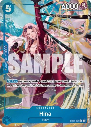 Hina (Alternate Art) (EB03-025) - Extra Booster: One Piece Heroines Edition Foil | Grognard Games