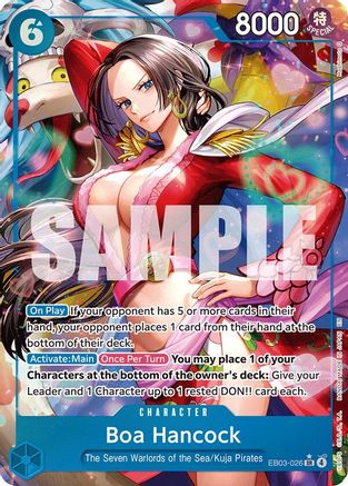 Boa Hancock (Alternate Art) (EB03-026) - Extra Booster: One Piece Heroines Edition Foil | Grognard Games