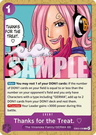 Thanks for the Treat. (EB03-038) - Extra Booster: One Piece Heroines Edition | Grognard Games