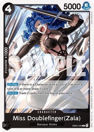 Miss Doublefinger(Zala) (EB03-046) - Extra Booster: One Piece Heroines Edition | Grognard Games